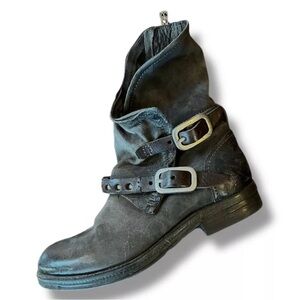 A.S 98 boots, women’s size 38, dark grey leather, excellent condition